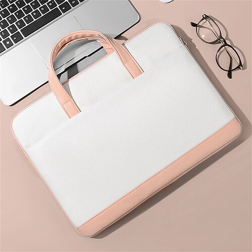 

Laptop Briefcases 13.3"" 14"" 15.6"" inch Compatible with Macbook Air Pro, HP, Dell, Lenovo, Asus, Acer, Chromebook Notebook Laptop Case Expandable Bag Waterpoof Shock Proof With Handle PU Leather