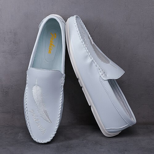 Men's Loafers Slip-Ons Moccasin Comfort Loafers Comfort Shoes Casual British Daily Office Career PU White Black Orange Fall Winter
Men's Loafers Slip-Ons Moccasin Comfort Loafers Comfort Shoes Casual British Daily Office Career PU White Black Orange Fall Winter