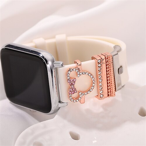 1pc Watch Band Charms Compatible with Apple iWatch Universal Rhinestone Handmade Luxury Bling Diamond Decorative Rings Loops for iWatch Smartwatch Strap Wristband for Series 7 / SE / 6/5/4/3/2/1
1pc Watch Band Charms Compatible with Apple iWatch Universal Rhinestone Handmade Luxury Bling Diamond Decorative Rings Loops for iWatch Smartwatch Strap Wristband for Series 7 / SE / 6/5/4/3/2/1