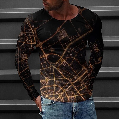 Men's T shirt Tee Tee Graphic Round Neck Black Long Sleeve 3D Print Casual Daily Print Tops Fashion Designer Comfortable Big and Tall
Men's T shirt Tee Tee Graphic Round Neck Black Long Sleeve 3D Print Casual Daily Print Tops Fashion Designer Comfortable Big and Tall