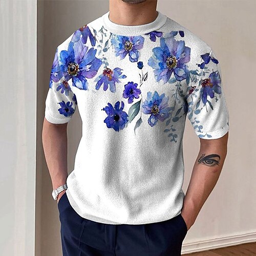 Men's Collar Polo Shirt Golf Shirt Floral Turndown White Print Street Daily Short Sleeve Button-Down Print Clothing Apparel Fashion Casual Chunky Breathable / Beach
Men's Collar Polo Shirt Golf Shirt Floral Turndown White Print Street Daily Short Sleeve Button-Down Print Clothing Apparel Fashion Casual Chunky Breathable / Beach