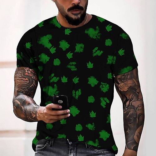 Men's T shirt Tee Tee Graphic Round Neck Green Short Sleeve 3D Print Casual Daily 3D Print Tops Fashion Cool Designer Comfortable / Summer / Summer
Men's T shirt Tee Tee Graphic Round Neck Green Short Sleeve 3D Print Casual Daily 3D Print Tops Fashion Cool Designer Comfortable / Summer / Summer