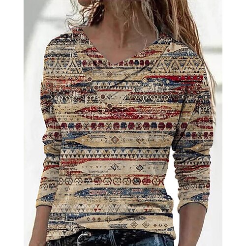 Damen T Shirt Gelb Blau Kaki Graphic Taste Bedruckt Langarm Täglich Wochenende Basic V Ausschnitt Standard Abstrakt Farbe S
Damen T Shirt Gelb Blau Kaki Graphic Taste Bedruckt Langarm Täglich Wochenende Basic V Ausschnitt Standard Abstrakt Farbe S