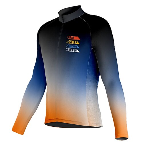 21Grams Men's Cycling Jersey Long Sleeve Bike Top with 3 Rear Pockets Mountain Bike MTB Road Bike Cycling Breathable Quick Dry Moisture Wicking Reflective Strips Black Gradient Polyester Spandex
21Grams Men's Cycling Jersey Long Sleeve Bike Top with 3 Rear Pockets Mountain Bike MTB Road Bike Cycling Breathable Quick Dry Moisture Wicking Reflective Strips Black Gradient Polyester Spandex