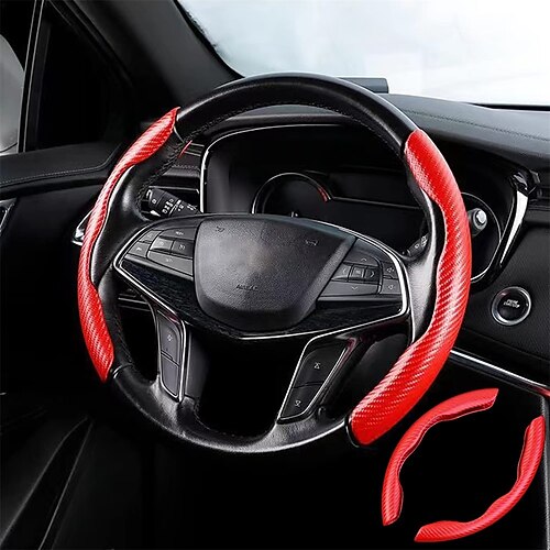 Carbon Fiber Pattern Steering Wheel Cover Men's and Women's Safe and Non Slip Car Accessory Suitable for Most Models
Carbon Fiber Pattern Steering Wheel Cover Men's and Women's Safe and Non Slip Car Accessory Suitable for Most Models