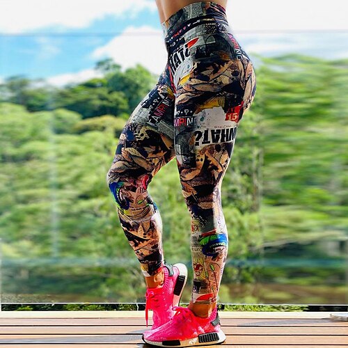 Women's Yoga Pants Tummy Control Butt Lift High Waist Yoga Fitness Gym Workout Leggings Bottoms Fashion Rainbow Sports Activewear High Elasticity Skinny / Athletic / Athleisure
Women's Yoga Pants Tummy Control Butt Lift High Waist Yoga Fitness Gym Workout Leggings Bottoms Fashion Rainbow Sports Activewear High Elasticity Skinny / Athletic / Athleisure