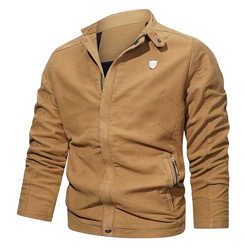 Men's Winter Jacket Winter Coat Casual Jacket Windproof Warm Street Daily Holiday Zipper Stand Collar Casual Casual Daily Comfortable Jacket Outerwear Pure Color Pocket Full Zip Light Grey Khaki Dark
Men's Winter Jacket Winter Coat Casual Jacket Windproof Warm Street Daily Holiday Zipper Stand Collar Casual Casual Daily Comfortable Jacket Outerwear Pure Color Pocket Full Zip Light Grey Khaki Dark