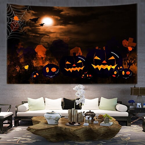 Halloween Party Wall Tapestry Art Decor Blanket Curtain Hanging Home Bedroom Decoration Polyester Skull Ghost Blood Pumpkin
Halloween Party Wall Tapestry Art Decor Blanket Curtain Hanging Home Bedroom Decoration Polyester Skull Ghost Blood Pumpkin