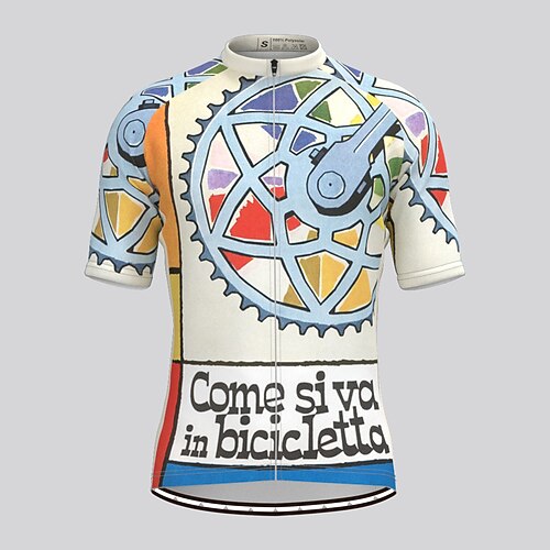 21Grams Men's Cycling Jersey Short Sleeve Bike Top with 3 Rear Pockets Mountain Bike MTB Road Bike Cycling Breathable Quick Dry Moisture Wicking Reflective Strips White Gear Polyester Spandex Sports
21Grams Men's Cycling Jersey Short Sleeve Bike Top with 3 Rear Pockets Mountain Bike MTB Road Bike Cycling Breathable Quick Dry Moisture Wicking Reflective Strips White Gear Polyester Spandex Sports