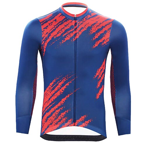 21Grams Men's Cycling Jersey Long Sleeve Bike Top with 3 Rear Pockets Mountain Bike MTB Road Bike Cycling Breathable Quick Dry Moisture Wicking Reflective Strips Red Blue Graffiti Polyester Spandex
21Grams Men's Cycling Jersey Long Sleeve Bike Top with 3 Rear Pockets Mountain Bike MTB Road Bike Cycling Breathable Quick Dry Moisture Wicking Reflective Strips Red Blue Graffiti Polyester Spandex