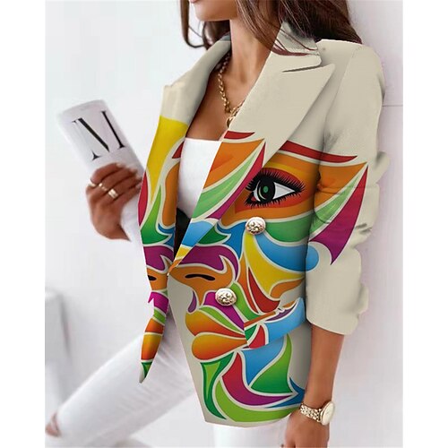 Dame Blazer Normal Med lommer Trykt mønster Frakk Blå Grå Beige Stilfull Formelt Arbeid Kontor Høst Vinter Dobbeltkneppet Aftæpning Normal S M L XL XXL 3XL
Dame Blazer Normal Med lommer Trykt mønster Frakk Blå Grå Beige Stilfull Formelt Arbeid Kontor Høst Vinter Dobbeltkneppet Aftæpning Normal S M L XL XXL 3XL