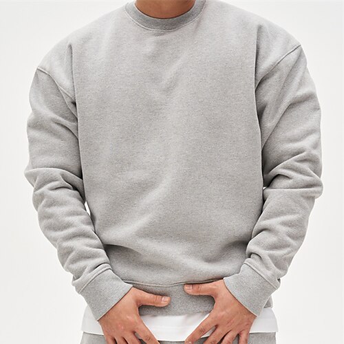 Men's Sweatshirt Pullover Solid Color Daily Holiday Going out non-printing Streetwear Casual Hoodies Sweatshirts Long Sleeve White Black
Men's Sweatshirt Pullover Solid Color Daily Holiday Going out non-printing Streetwear Casual Hoodies Sweatshirts Long Sleeve White Black