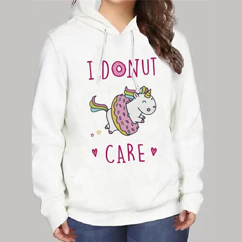 Women's Plus Size Tops Hoodie Sweatshirt Cartoon Letter Print Long Sleeve Hooded Streetwear Daily Vacation Polyester Fall Winter White
Women's Plus Size Tops Hoodie Sweatshirt Cartoon Letter Print Long Sleeve Hooded Streetwear Daily Vacation Polyester Fall Winter White