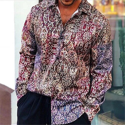 Men's Shirt 3D Print Floral Turndown Street Casual Button-Down Print Long Sleeve Tops Designer Casual Fashion Breathable Pink
Men's Shirt 3D Print Floral Turndown Street Casual Button-Down Print Long Sleeve Tops Designer Casual Fashion Breathable Pink