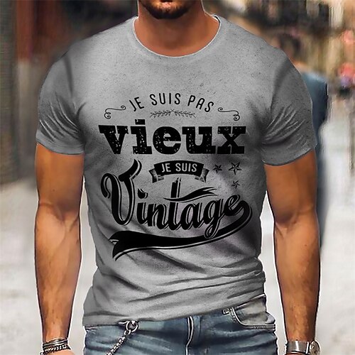 Men's Unisex T shirt Tee 3D Print Graphic Prints Letter Crew Neck Street Daily Print Short Sleeve Tops Designer Casual Big and Tall Sports Gray / Summer
Men's Unisex T shirt Tee 3D Print Graphic Prints Letter Crew Neck Street Daily Print Short Sleeve Tops Designer Casual Big and Tall Sports Gray / Summer