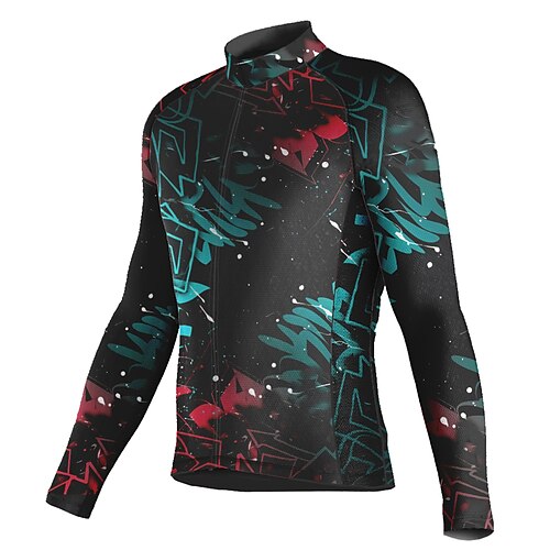 21Grams Men's Cycling Jersey Long Sleeve Bike Top with 3 Rear Pockets Mountain Bike MTB Road Bike Cycling Breathable Quick Dry Moisture Wicking Reflective Strips Black Graffiti Polyester Spandex
21Grams Men's Cycling Jersey Long Sleeve Bike Top with 3 Rear Pockets Mountain Bike MTB Road Bike Cycling Breathable Quick Dry Moisture Wicking Reflective Strips Black Graffiti Polyester Spandex