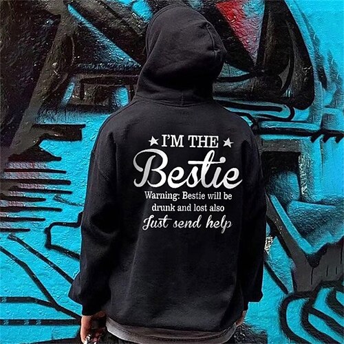 Men's Hoodie Pullover Hooded Graphic Letter Front Pocket Print Daily Holiday Going out Hot Stamping Streetwear Casual Hoodies Sweatshirts Long Sleeve Black
Men's Hoodie Pullover Hooded Graphic Letter Front Pocket Print Daily Holiday Going out Hot Stamping Streetwear Casual Hoodies Sweatshirts Long Sleeve Black
