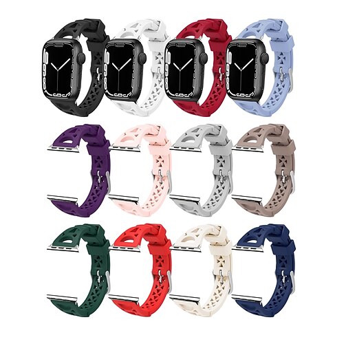 1pc Smart Watch Band Compatible with Apple iWatch 38/40/41mm 42/44/45mm Silicone Matte Adjustable Stretchy Sport Band for iWatch Smartwatch Strap Wristband for Series 7 / SE / 6/5/4/3/2/1
1pc Smart Watch Band Compatible with Apple iWatch 38/40/41mm 42/44/45mm Silicone Matte Adjustable Stretchy Sport Band for iWatch Smartwatch Strap Wristband for Series 7 / SE / 6/5/4/3/2/1