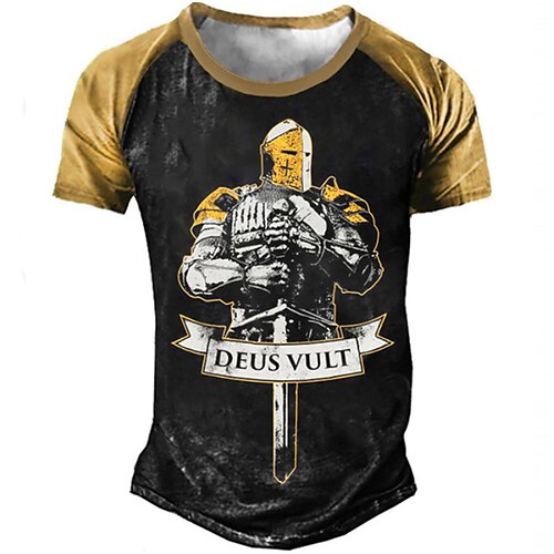 Men's Unisex T shirt Tee 3D Print Color Block Graphic Prints Soldier Crew Neck Street Daily Patchwork Print Short Sleeve Tops Designer Casual Big and Tall Sports Black / Summer
Men's Unisex T shirt Tee 3D Print Color Block Graphic Prints Soldier Crew Neck Street Daily Patchwork Print Short Sleeve Tops Designer Casual Big and Tall Sports Black / Summer