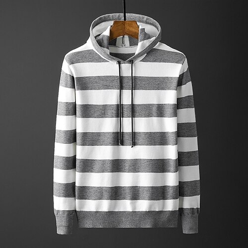 Men's Pullover Sweater Jumper Cable Knit Tunic Knitted Striped Hooded Stylish Casual Daily Going out Fall Winter Black Gray XL 2XL 3XL / Long Sleeve / Loose
Men's Pullover Sweater Jumper Cable Knit Tunic Knitted Striped Hooded Stylish Casual Daily Going out Fall Winter Black Gray XL 2XL 3XL / Long Sleeve / Loose