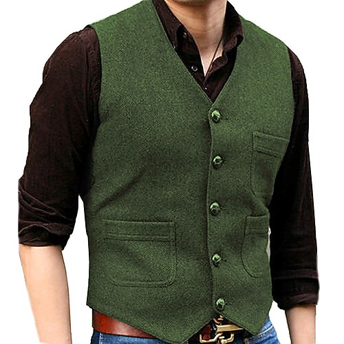 Men's Vest Breathable Outdoor Street Daily Single Breasted V Neck Stylish Casual Minimalism Jacket Outerwear Stripes and Plaid Pocket Green Royal Blue Brown / Summer / Sleeveless
Men's Vest Breathable Outdoor Street Daily Single Breasted V Neck Stylish Casual Minimalism Jacket Outerwear Stripes and Plaid Pocket Green Royal Blue Brown / Summer / Sleeveless