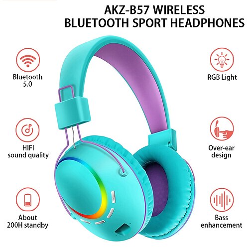 AKZ-B56/B57 Over-Ear-Kopfhörer Über Ohr Bluetooth 5.1 Sport LED-Lampe Stereo für Apple Samsung Huawei Xiaomi MI Fitness Laufen Für den täglichen Einsatz Büro Geschäft PC Computer
AKZ-B56/B57 Over-Ear-Kopfhörer Über Ohr Bluetooth 5.1 Sport LED-Lampe Stereo für Apple Samsung Huawei Xiaomi MI Fitness Laufen Für den täglichen Einsatz Büro Geschäft PC Computer