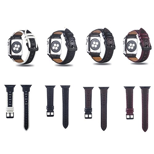 1PC Smart Watch Band Compatible with Apple iWatch Series 8 7 6 5 4 3 2 1 SE Leather Loop for iWatch Smartwatch Strap Wristband Genuine Leather Adjustable Shockproof
1PC Smart Watch Band Compatible with Apple iWatch Series 8 7 6 5 4 3 2 1 SE Leather Loop for iWatch Smartwatch Strap Wristband Genuine Leather Adjustable Shockproof