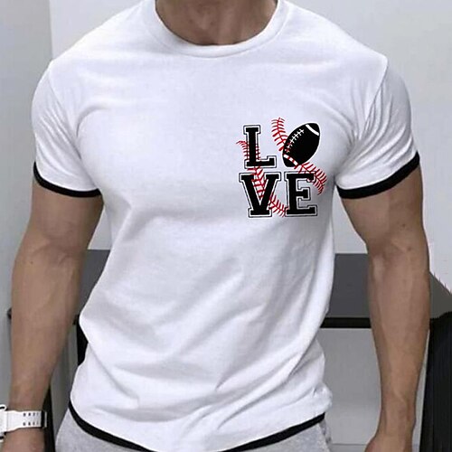 Men's Unisex T shirt Tee Letter Graphic Prints Crew Neck White Short Sleeve Hot Stamping Outdoor Street Print Tops Sports Designer Casual Big and Tall / Summer / Summer
Men's Unisex T shirt Tee Letter Graphic Prints Crew Neck White Short Sleeve Hot Stamping Outdoor Street Print Tops Sports Designer Casual Big and Tall / Summer / Summer