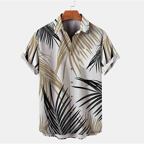 Men's Shirt 3D Print Waves Whale Leaves Turndown Street Casual Button-Down Print Short Sleeves Tops Designer Casual Fashion Breathable Blue Gray / Summer
Men's Shirt 3D Print Waves Whale Leaves Turndown Street Casual Button-Down Print Short Sleeves Tops Designer Casual Fashion Breathable Blue Gray / Summer