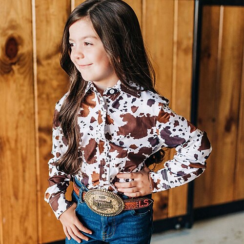 Kids Girls' Shirt Long Sleeve 3D Print Graphic Patterned Animal Button Brown Children Tops Fall Winter Fashion Streetwear Adorable Daily Indoor Outdoor Regular Fit 3-12 Years
Kids Girls' Shirt Long Sleeve 3D Print Graphic Patterned Animal Button Brown Children Tops Fall Winter Fashion Streetwear Adorable Daily Indoor Outdoor Regular Fit 3-12 Years