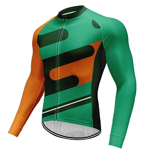 21Grams Men's Cycling Jersey Long Sleeve Bike Top with 3 Rear Pockets Mountain Bike MTB Road Bike Cycling Breathable Quick Dry Moisture Wicking Reflective Strips Green Grey Rose Red Color Block
21Grams Men's Cycling Jersey Long Sleeve Bike Top with 3 Rear Pockets Mountain Bike MTB Road Bike Cycling Breathable Quick Dry Moisture Wicking Reflective Strips Green Grey Rose Red Color Block