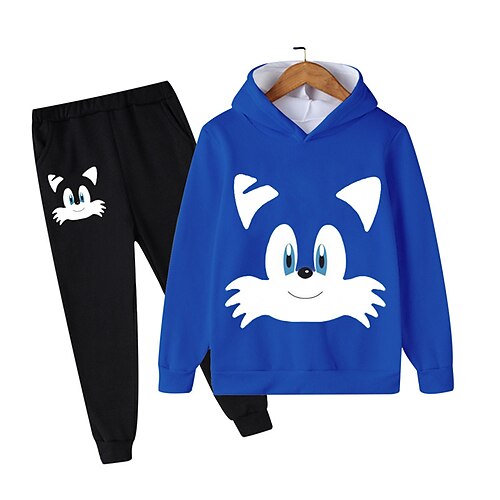 Kids Boys Hoodie Pants HoodieSet Clothing Set 2 Pieces Long Sleeve Black Blue Purple Cartoon Print Street Vacation Outdoor Fashion Comfort Cool Daily 3-12 Years
Kids Boys Hoodie Pants HoodieSet Clothing Set 2 Pieces Long Sleeve Black Blue Purple Cartoon Print Street Vacation Outdoor Fashion Comfort Cool Daily 3-12 Years