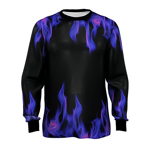 Men's Unisex T shirt Tee 3D Print Graphic Prints Flame Crew Neck Street Daily Print Long Sleeve Tops Basic Casual Big and Tall Sports Blue
Men's Unisex T shirt Tee 3D Print Graphic Prints Flame Crew Neck Street Daily Print Long Sleeve Tops Basic Casual Big and Tall Sports Blue