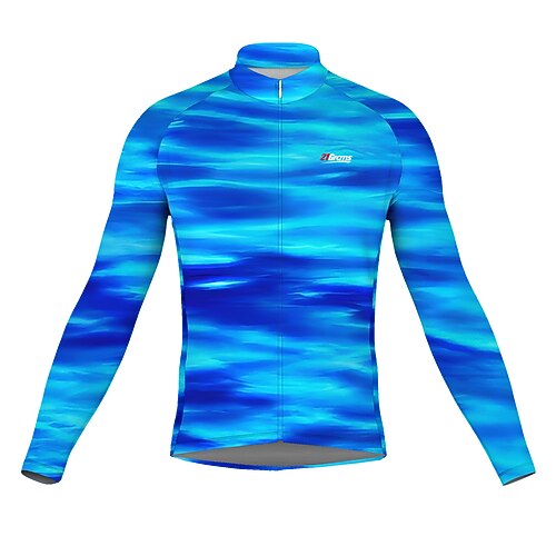 21Grams Men's Cycling Jersey Long Sleeve Bike Top with 3 Rear Pockets Mountain Bike MTB Road Bike Cycling Breathable Quick Dry Moisture Wicking Reflective Strips Blue Graphic Polyester Spandex Sports
21Grams Men's Cycling Jersey Long Sleeve Bike Top with 3 Rear Pockets Mountain Bike MTB Road Bike Cycling Breathable Quick Dry Moisture Wicking Reflective Strips Blue Graphic Polyester Spandex Sports