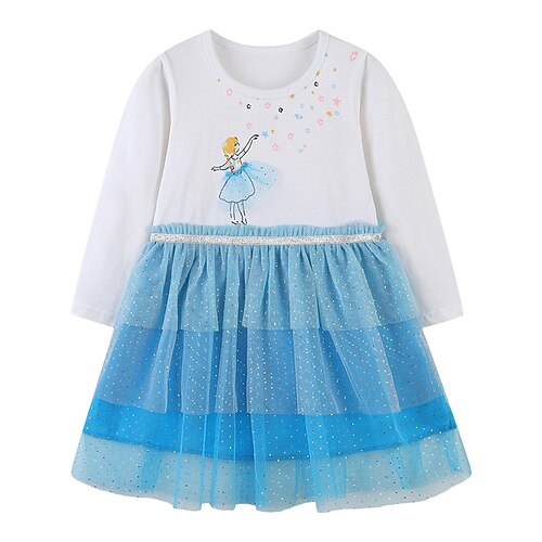 Kids Little Girls' Dress Cartoon A Line Dress Daily Lace Blue Long Sleeve Princess Dresses Fall 1 PC 2-8 Years
Kids Little Girls' Dress Cartoon A Line Dress Daily Lace Blue Long Sleeve Princess Dresses Fall 1 PC 2-8 Years