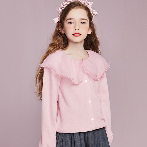 Kids Girls' Cardigan Solid Color Daily Long Sleeve Fashion Cotton 2-12 Years Winter Pink White
Kids Girls' Cardigan Solid Color Daily Long Sleeve Fashion Cotton 2-12 Years Winter Pink White