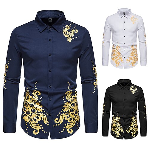 Men's Shirt Prom Shirt Graphic Button Down Collar White Black Navy Blue Daily Print Tops Casual
Men's Shirt Prom Shirt Graphic Button Down Collar White Black Navy Blue Daily Print Tops Casual