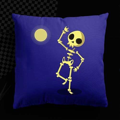 Halloween UV Reactive Cushion Cover 1PC Soft Decorative Skull Square Throw Pillow Cover Cushion Case Pillowcase for Bedroom Livingroom Superior Quality Machine Washable Indoor Cushion for Sofa Couch Bed Chair
Halloween UV Reactive Cushion Cover 1PC Soft Decorative Skull Square Throw Pillow Cover Cushion Case Pillowcase for Bedroom Livingroom Superior Quality Machine Washable Indoor Cushion for Sofa Couch Bed Chair