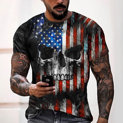 Men's T shirt Tee Tee Graphic Round Neck Black Short Sleeve 3D Print Casual Daily 3D Print Tops Fashion Cool Designer Comfortable / Summer / Summer
Men's T shirt Tee Tee Graphic Round Neck Black Short Sleeve 3D Print Casual Daily 3D Print Tops Fashion Cool Designer Comfortable / Summer / Summer