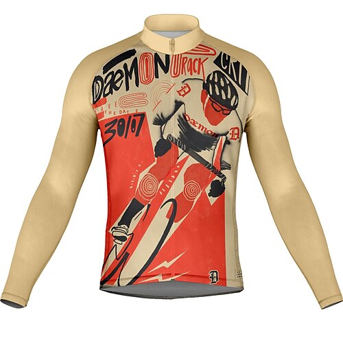 21Grams Men's Cycling Jersey Long Sleeve Bike Top with 3 Rear Pockets Mountain Bike MTB Road Bike Cycling Breathable Quick Dry Moisture Wicking Reflective Strips Red Graphic Polyester Spandex Sports
21Grams Men's Cycling Jersey Long Sleeve Bike Top with 3 Rear Pockets Mountain Bike MTB Road Bike Cycling Breathable Quick Dry Moisture Wicking Reflective Strips Red Graphic Polyester Spandex Sports