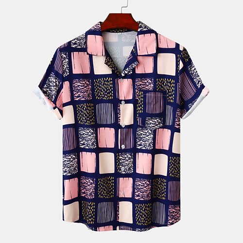 Men's Shirt Graphic Turndown Casual Daily Short Sleeve Tops Tropical Rainbow 
Men's Shirt Graphic Turndown Casual Daily Short Sleeve Tops Tropical Rainbow