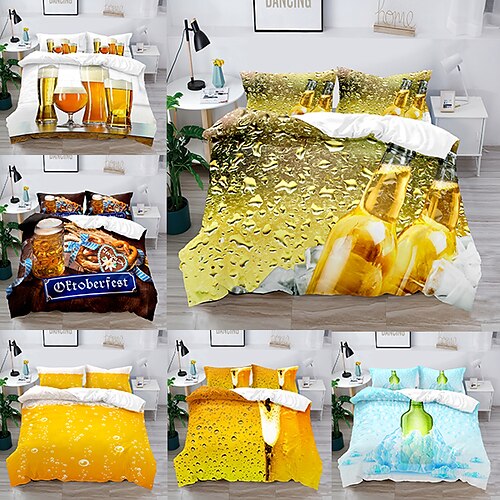 Oktoberfest Beer Festival 3-Piece Duvet Cover Set Hotel Bedding Sets Comforter Cover Include 1 Duvet Cover, 2 Pillowcases for Double/Queen/King(1 Pillowcase for Twin/Single)
Oktoberfest Beer Festival 3-Piece Duvet Cover Set Hotel Bedding Sets Comforter Cover Include 1 Duvet Cover, 2 Pillowcases for Double/Queen/King(1 Pillowcase for Twin/Single)