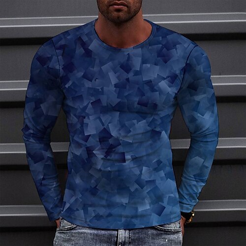 Men's T shirt Tee Tee Graphic Round Neck Blue 3D Print Casual Daily Long Sleeve Print Clothing Apparel Fashion Designer Comfortable Big and Tall
Men's T shirt Tee Tee Graphic Round Neck Blue 3D Print Casual Daily Long Sleeve Print Clothing Apparel Fashion Designer Comfortable Big and Tall