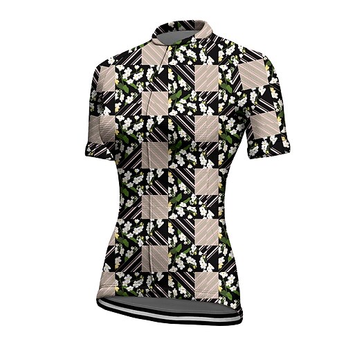 21Grams Women's Cycling Jersey Short Sleeve Bike Top with 3 Rear Pockets Mountain Bike MTB Road Bike Cycling Breathable Quick Dry Moisture Wicking Reflective Strips Green Floral Botanical Polyester
21Grams Women's Cycling Jersey Short Sleeve Bike Top with 3 Rear Pockets Mountain Bike MTB Road Bike Cycling Breathable Quick Dry Moisture Wicking Reflective Strips Green Floral Botanical Polyester