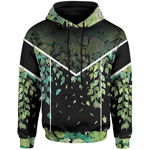 Men's Unisex Hoodie Pullover Hoodie Sweatshirt Plants Leaf Graphic Prints Print Hooded Sports Outdoor Daily Sports 3D Print Basic Casual Hoodies Sweatshirts Long Sleeve Green
Men's Unisex Hoodie Pullover Hoodie Sweatshirt Plants Leaf Graphic Prints Print Hooded Sports Outdoor Daily Sports 3D Print Basic Casual Hoodies Sweatshirts Long Sleeve Green