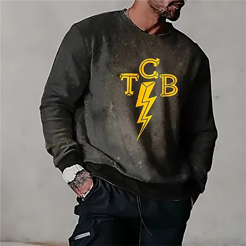 Men's Unisex Sweatshirt Pullover Lightning Graphic Prints Letter Print Daily Sports Holiday 3D Print Designer Casual Hoodies Sweatshirts Black
Men's Unisex Sweatshirt Pullover Lightning Graphic Prints Letter Print Daily Sports Holiday 3D Print Designer Casual Hoodies Sweatshirts Black