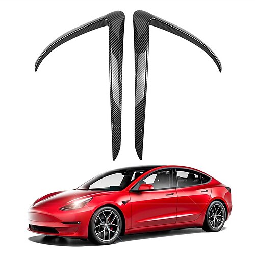 Tesla Model 3 Front Fog Light Trim Cover Fog Lamp Frame Blade Trim Eyebrow Spoiler Accessories for 2017-2022 Model 3
Tesla Model 3 Front Fog Light Trim Cover Fog Lamp Frame Blade Trim Eyebrow Spoiler Accessories for 2017-2022 Model 3