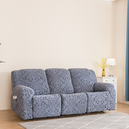 Super Stretch 1/2/3/4 Seats Recliner Chair Sofa Couch Cover with Pocket,Non Slip Soft Sofa Slipcover, Washable Spandex Floral Jacquard Reclining Furniture Protector for Kids, Pets
Super Stretch 1/2/3/4 Seats Recliner Chair Sofa Couch Cover with Pocket,Non Slip Soft Sofa Slipcover, Washable Spandex Floral Jacquard Reclining Furniture Protector for Kids, Pets