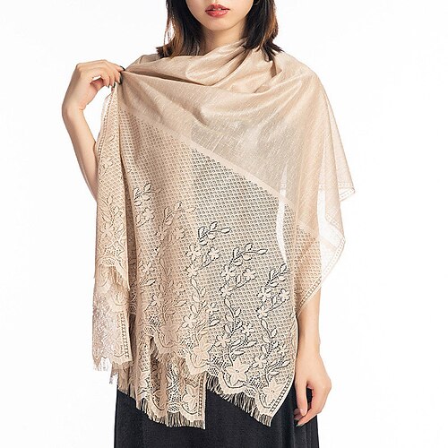 Women's Scarves Shawl Party Holiday Date Solid / Plain Color Polyester Bohemia 1 PC
Women's Scarves Shawl Party Holiday Date Solid / Plain Color Polyester Bohemia 1 PC
