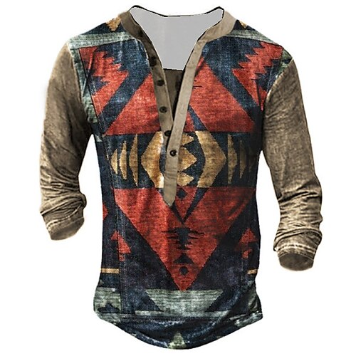 Men's Henley Shirt Tee T shirt Tee 3D Print Graphic Color Block Plus Size Henley Daily Sports Button-Down Print Long Sleeve Tops Designer Basic Classic Comfortable Red
Men's Henley Shirt Tee T shirt Tee 3D Print Graphic Color Block Plus Size Henley Daily Sports Button-Down Print Long Sleeve Tops Designer Basic Classic Comfortable Red